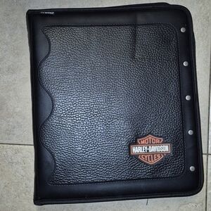 Harley-Davidson Black Leather Binder